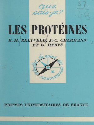cover image of Les protéines